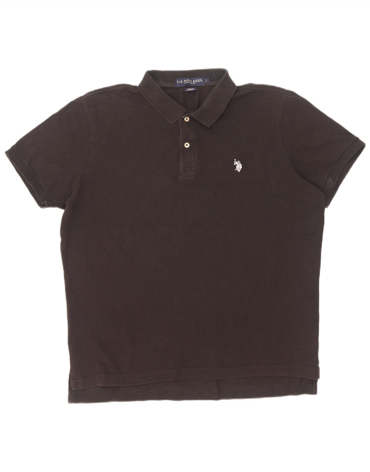 U.S. Polo Assn. Herreskjorte stor sort bomuld