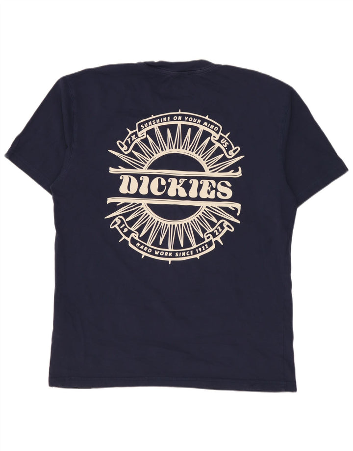 DICKIES Grafisk T-shirt til mænd, lille marineblå bomuld