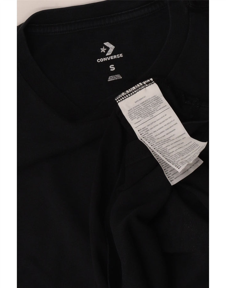 Converse grafisk t-shirt til mænd, lille sort bomuld