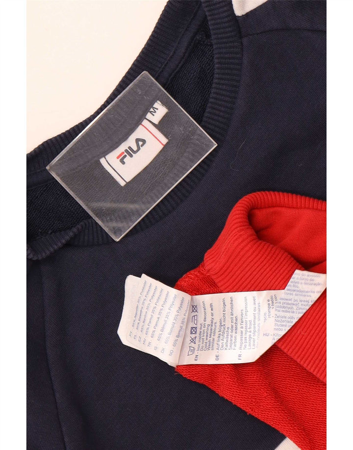 Fila Sweatshirt til mænd Medium Marineblå Colourblock Bomuld