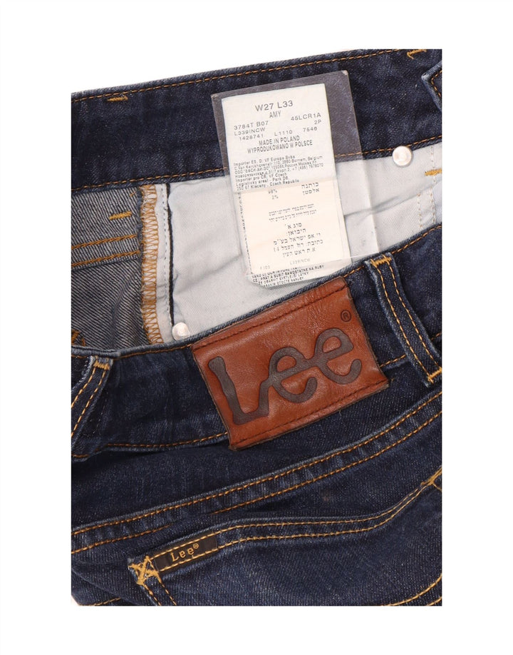 Lee Dame Amy Slim Jeans W27 L30 Marineblå Bomuld