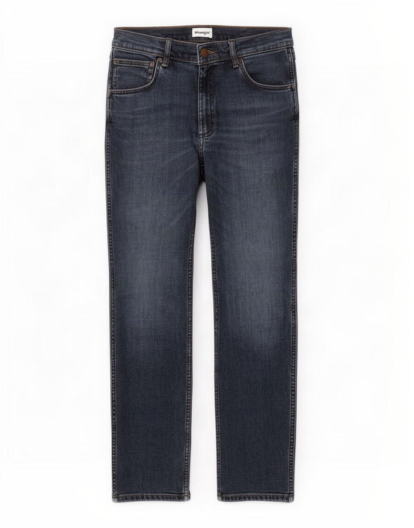 Wrangler Herre Greensboro Straight Jeans W36 L32 Blå Bomuld