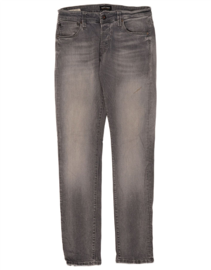 Jack & Jones Herre GLENN Slim Jeans W33 L34 Grå Bomuld