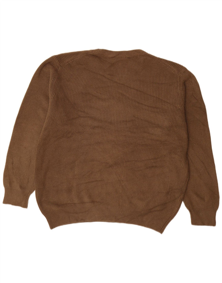 Carrera herre sweater med rund hals 2XL brun bomuld