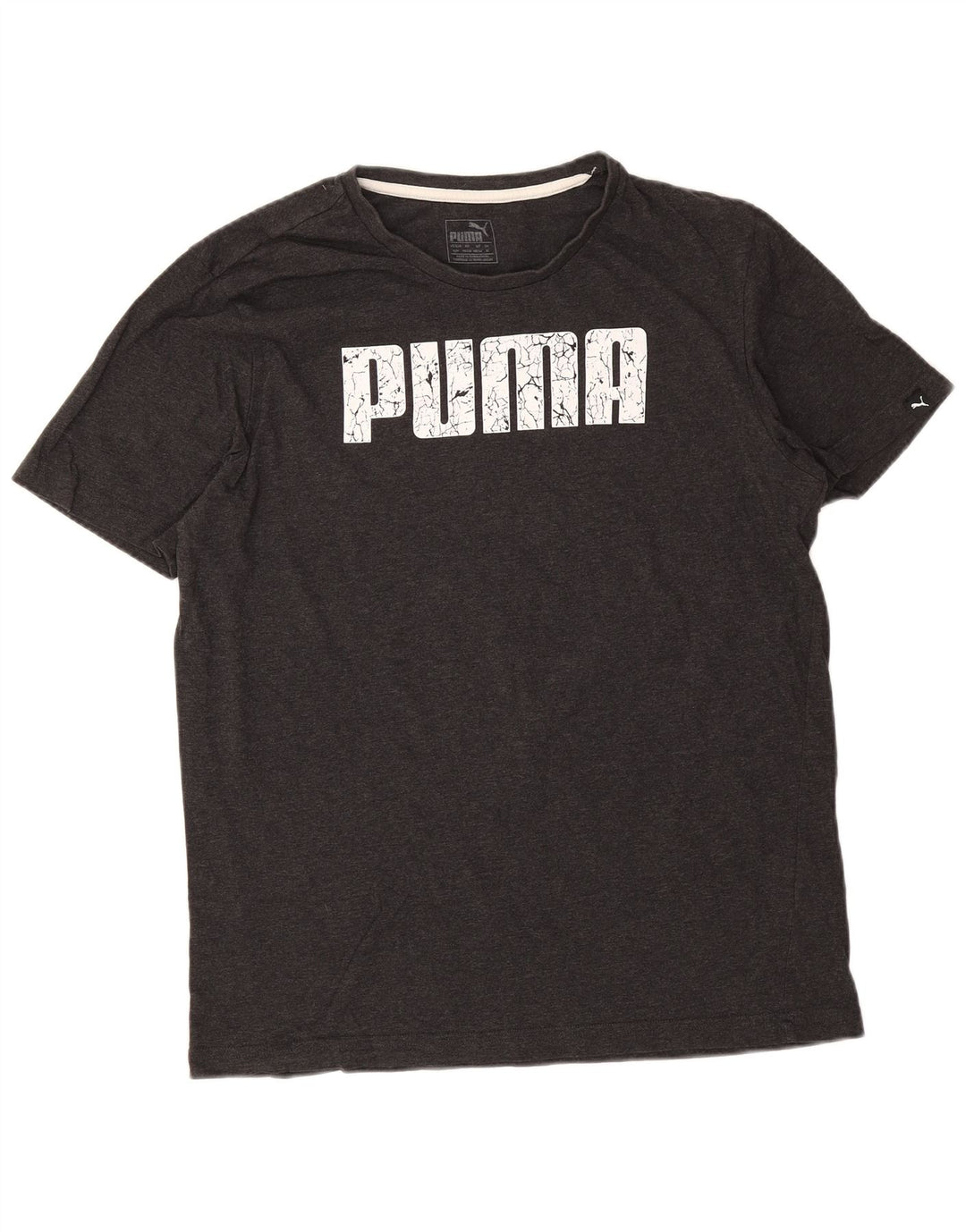 Puma Herre grafisk T-shirt top mellemgrå bomuld