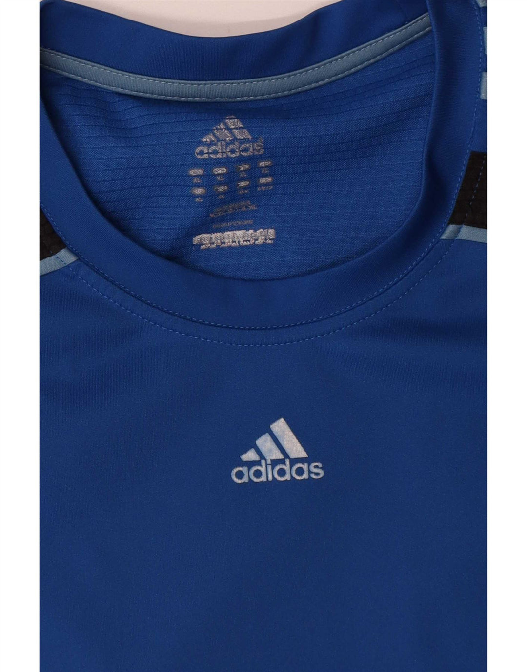 Adidas Herre T-Shirt Top XL Blå Colourblock Polyester