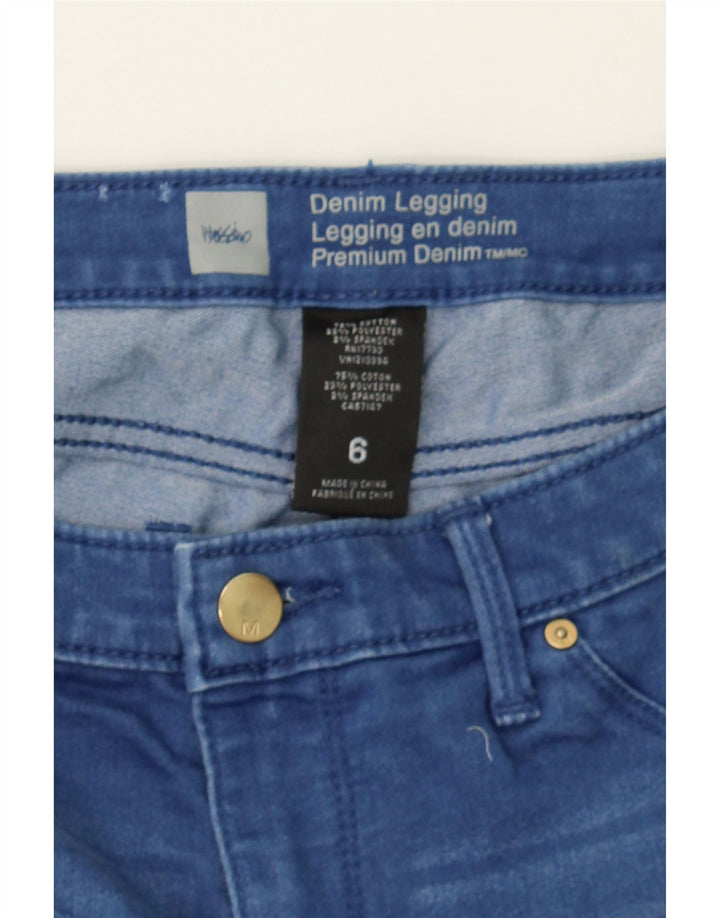 MOSSIMO Womens Legging Skinny Jeans US 6 Medium W28 L30 Blue Cotton Vintage Mossimo and Second-Hand Mossimo from Messina Hembry 