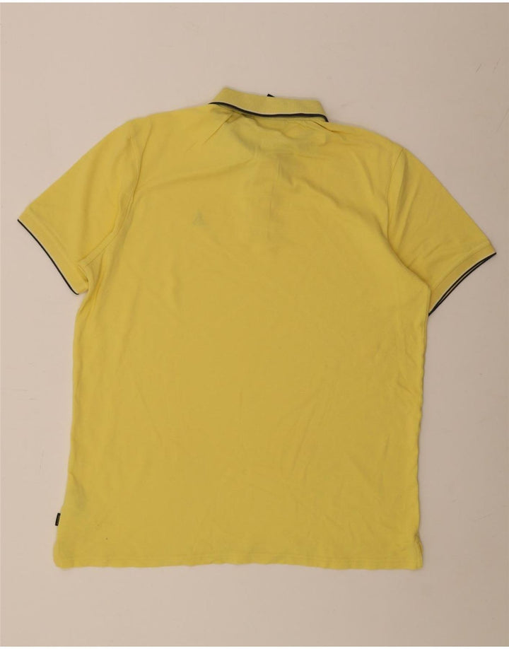 MUSTO Poloshirt til mænd Stor gul bomuld