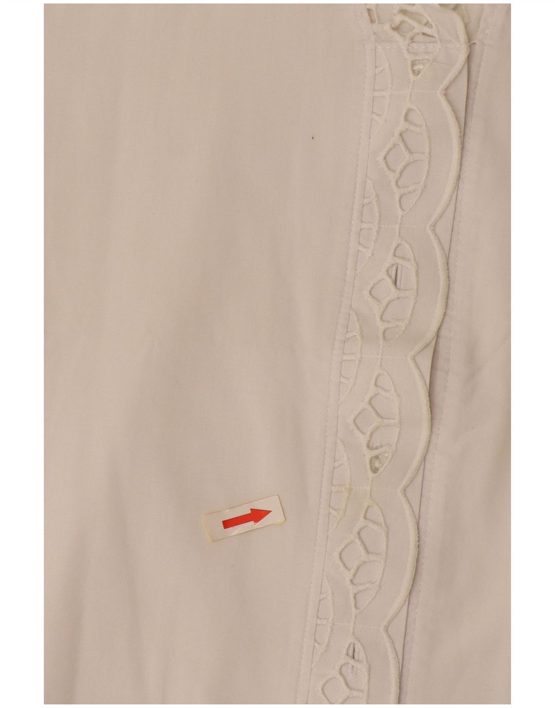 Vintage kvinders kortærmet skjortebluse EU 38 Medium White