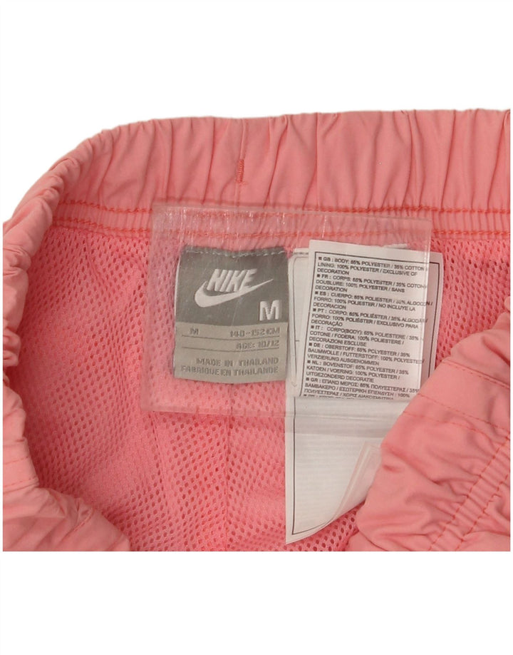 NIKE Girls Capri Tracksuit Trousers 10-11 Years Medium Pink Polyester