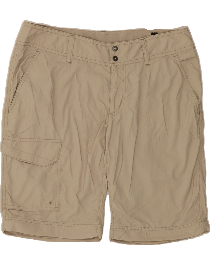 COLUMBIA Womens Omni-Shade Cargo Shorts US 8 Medium W32  Beige Polyester Vintage Columbia and Second-Hand Columbia from Messina Hembry 