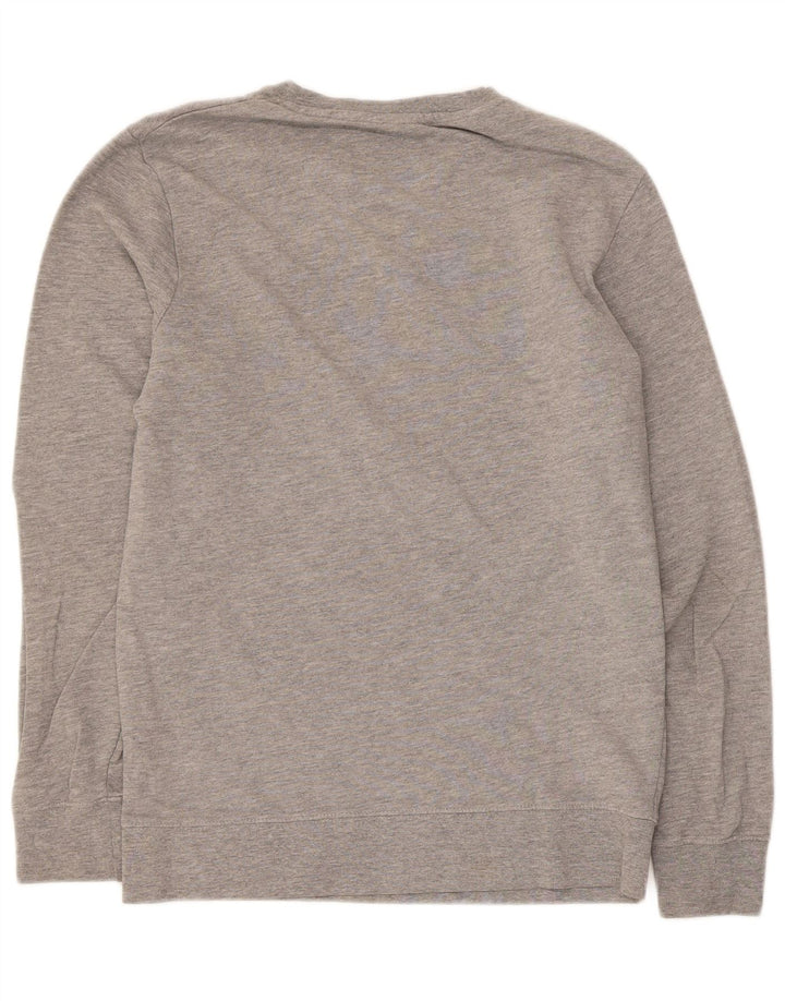 Jack & Jones grafisk sweatshirt til mænd, lille grå bomuld