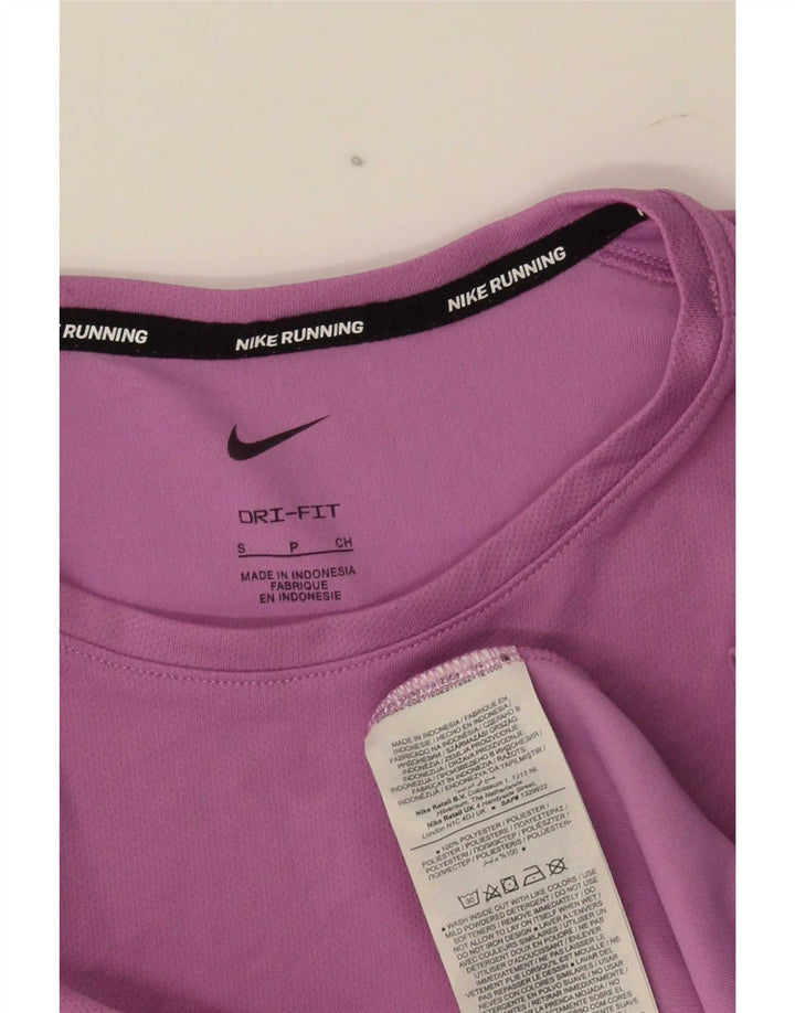Nike Herre Dri Fit T-Shirt Top Lille Lilla Polyester