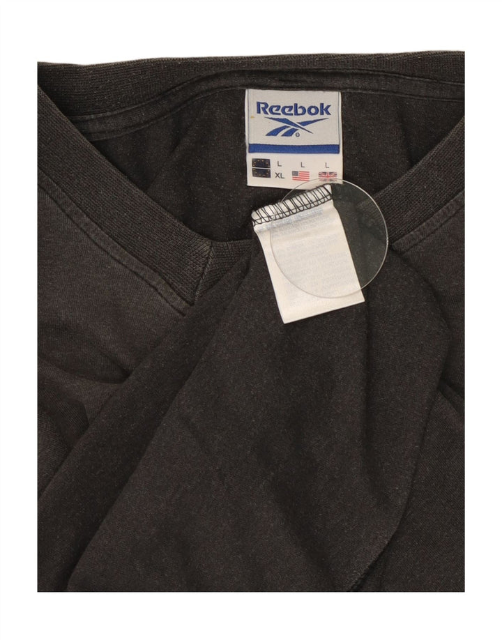 Reebok Herre T-Shirt Stor Grå Bomuld