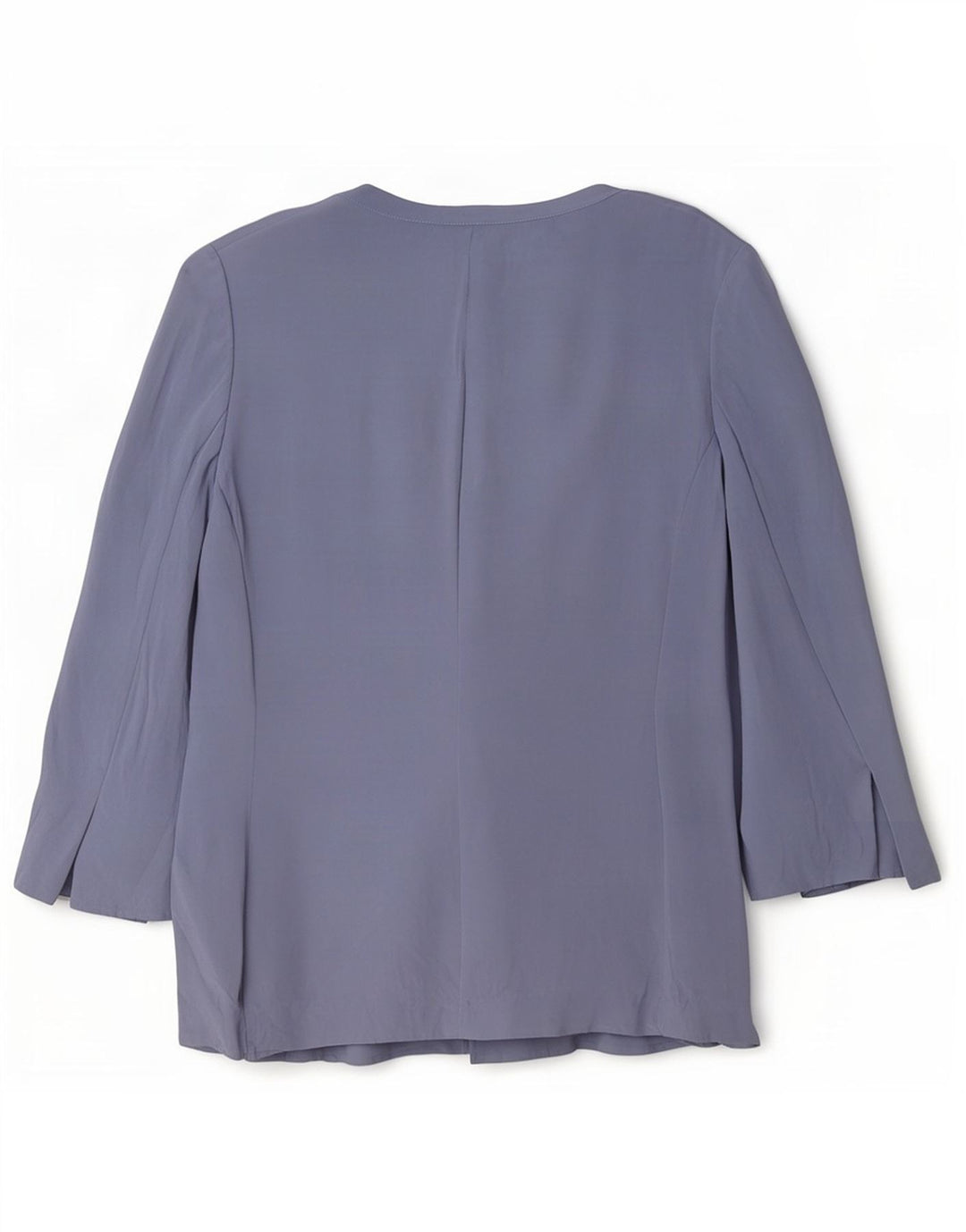 Luisa Spagnoli Dame Cardigan Top UK 14 Medium Blue Silk