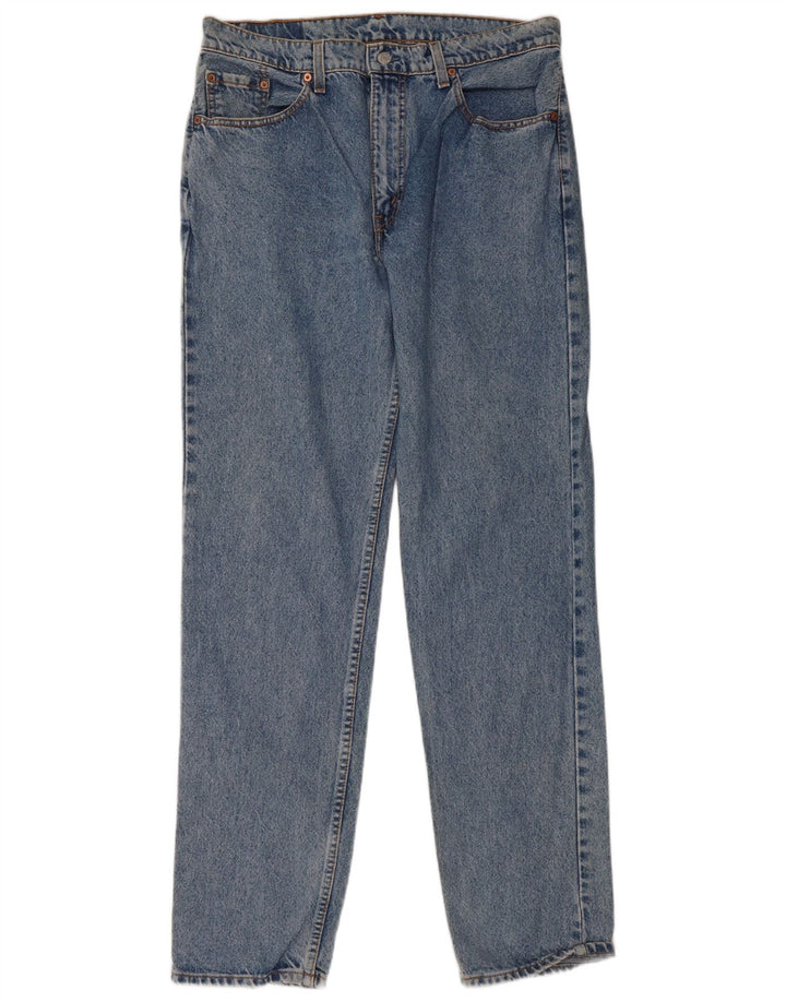 Levi's Herre 504 Straight Jeans W36 L34 Blå Bomuld