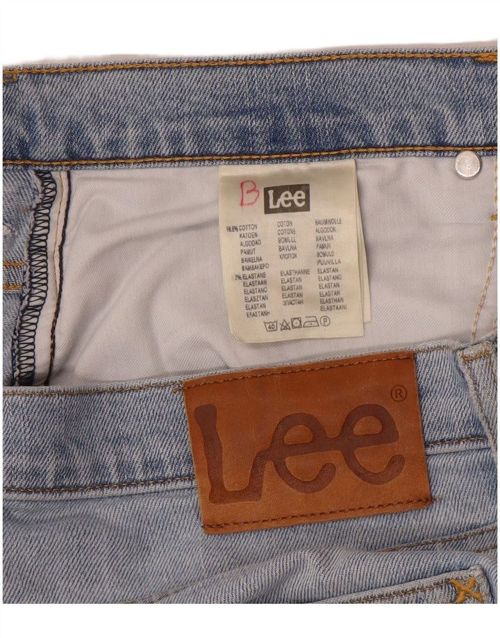 Lee Mens Brooklyn Straight Jeans W33 L32 Blå Bomuld