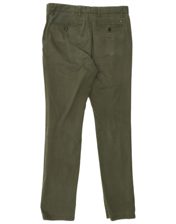 TOMMY HILFIGER Slim Chino-bukser til mænd W33 L34 Khaki