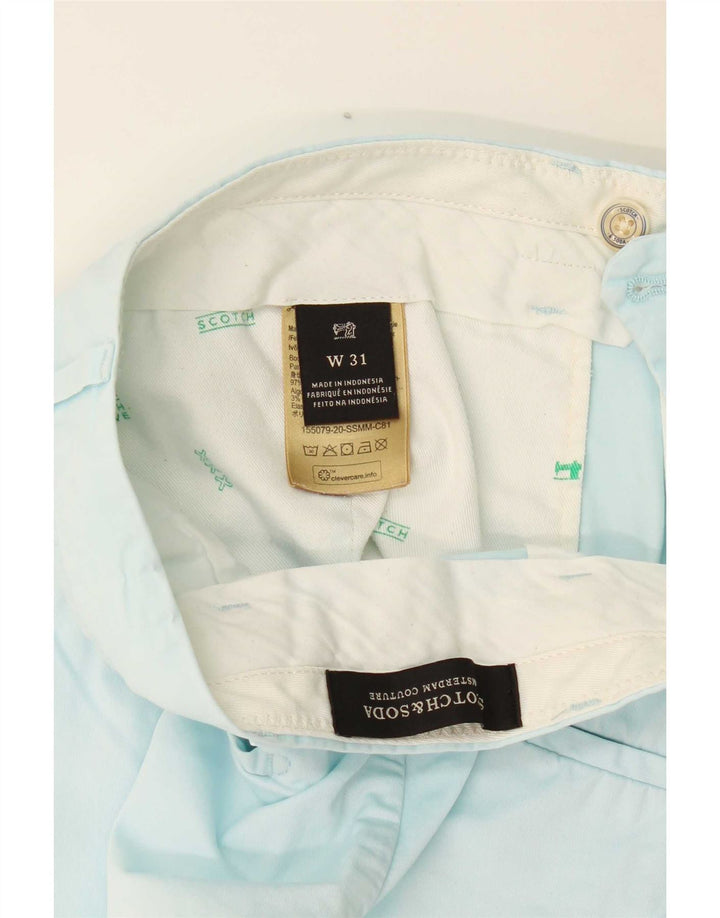 Scotch & Soda Chino Shorts til mænd W31 Medium Blue Bomuld