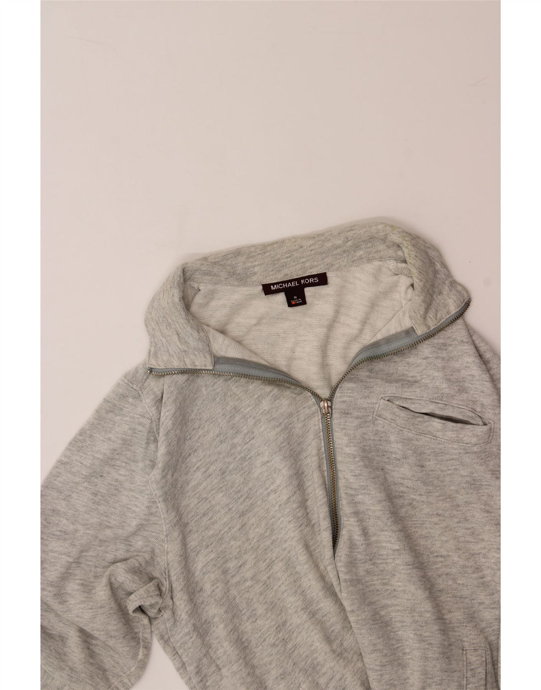 MICHAEL KORS Mens Cardigan Sweater Medium Grey Flecked Cotton Vintage Michael Kors and Second-Hand Michael Kors from Messina Hembry 