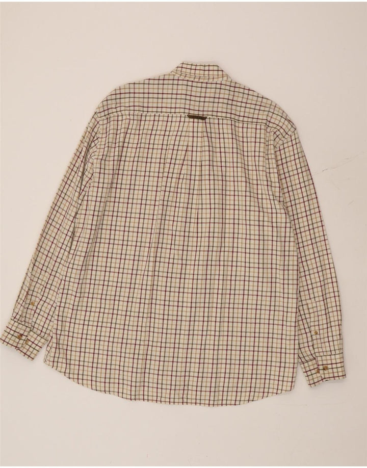 Barbour Herreskjorte 2XL Beige Gingham Bomuld