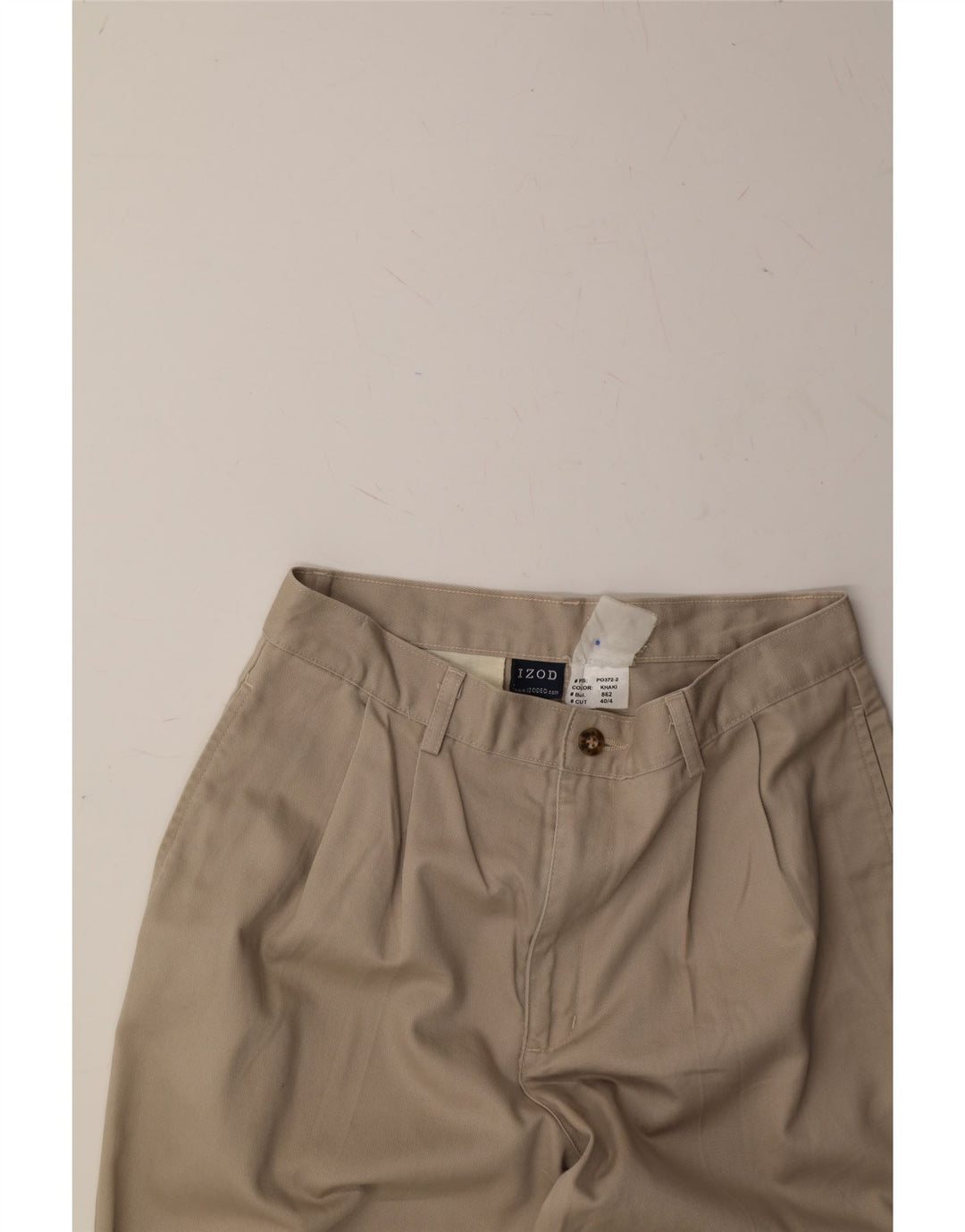 IZOD Womens Pegged Chino Trousers IT 40 Small W28 L29 Beige Vintage Izod and Second-Hand Izod from Messina Hembry 