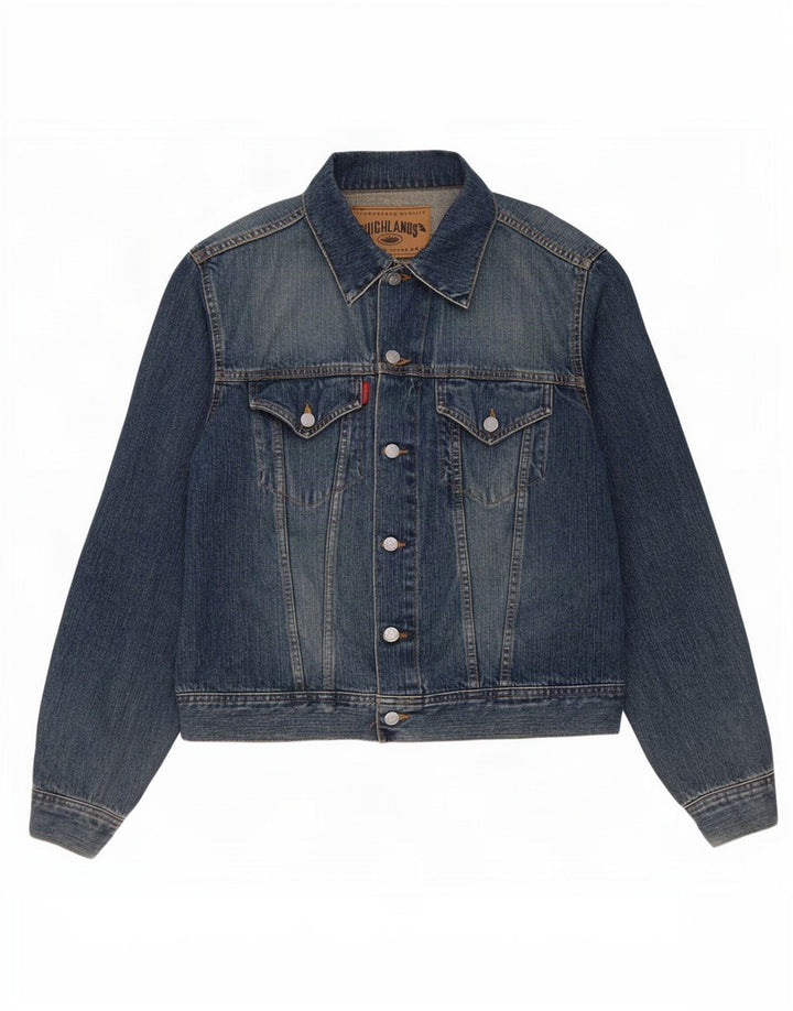 High Lands Herre denimjakke UK 38 Medium Blue Cotton