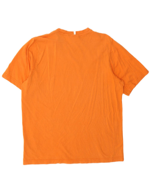 Adidas Herre T-Shirt Top Medium Orange Bomuld