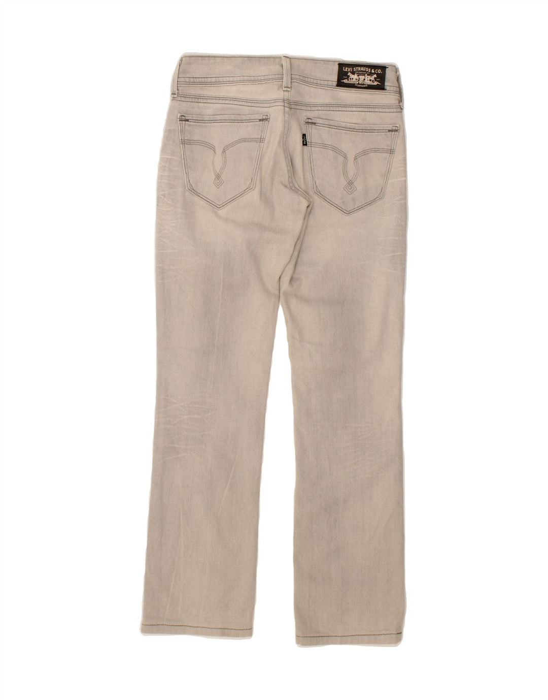 LEVI'S Womens Straight Jeans  W26 L28 Grey Cotton Vintage Levi's and Second-Hand Levi's from Messina Hembry 