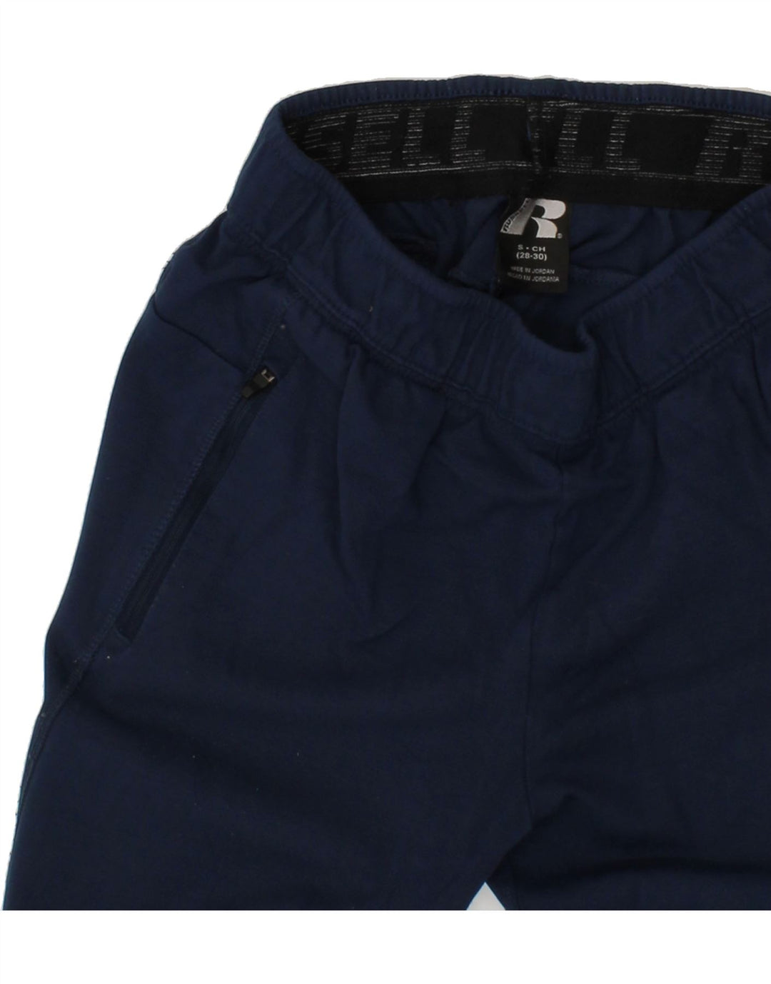 RUSSELL ATHLETIC Mens Tracksuit Trousers Joggers Small Navy Blue Rayon Vintage Russell Athletic and Second-Hand Russell Athletic from Messina Hembry 