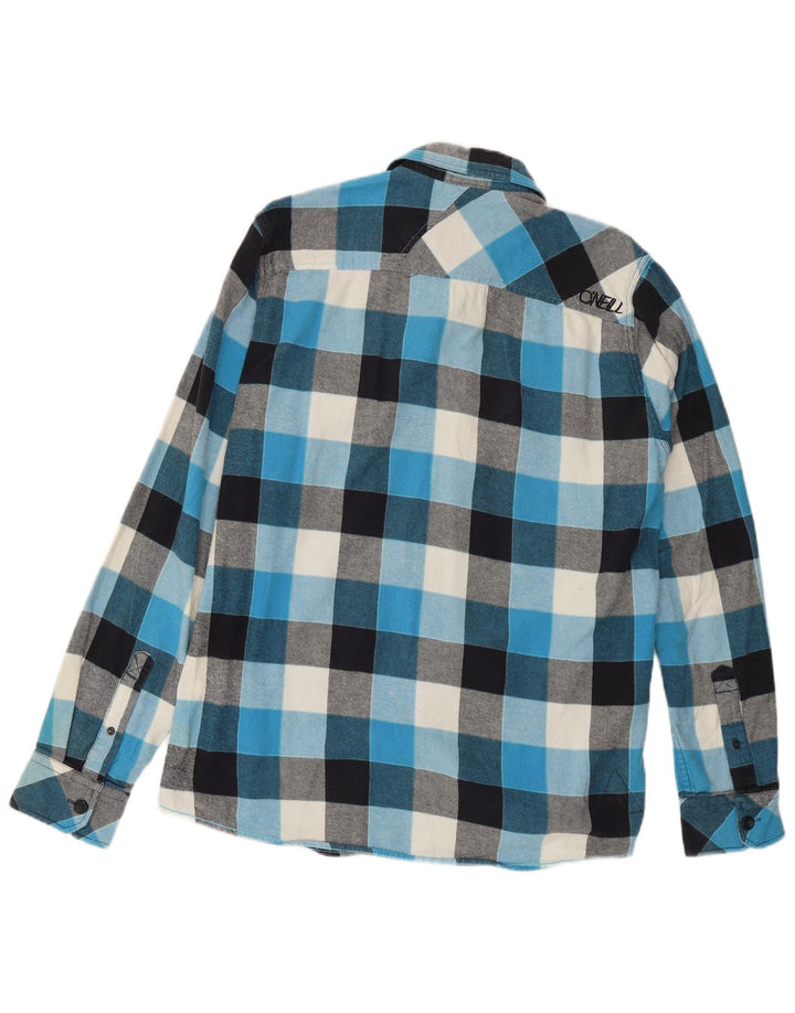 O'Neill Herre Regular Fit Flanellskjorte Medium Blue Gingham Cotton