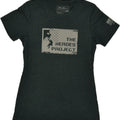 EDDIE BAUER Womens Graphic T-Shirt Top UK 12 Medium Green Cotton | Vintage Eddie Bauer | Thrift | Second-Hand Eddie Bauer | Used Clothing | Messina Hembry 