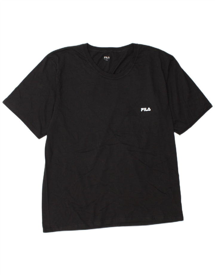 Fila Herre T-Shirt Top 2XL Sort
