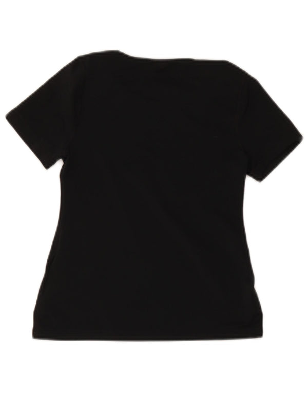 Nike piger Dri Fit grafisk t-shirt top 8-9 år lille sort polyester