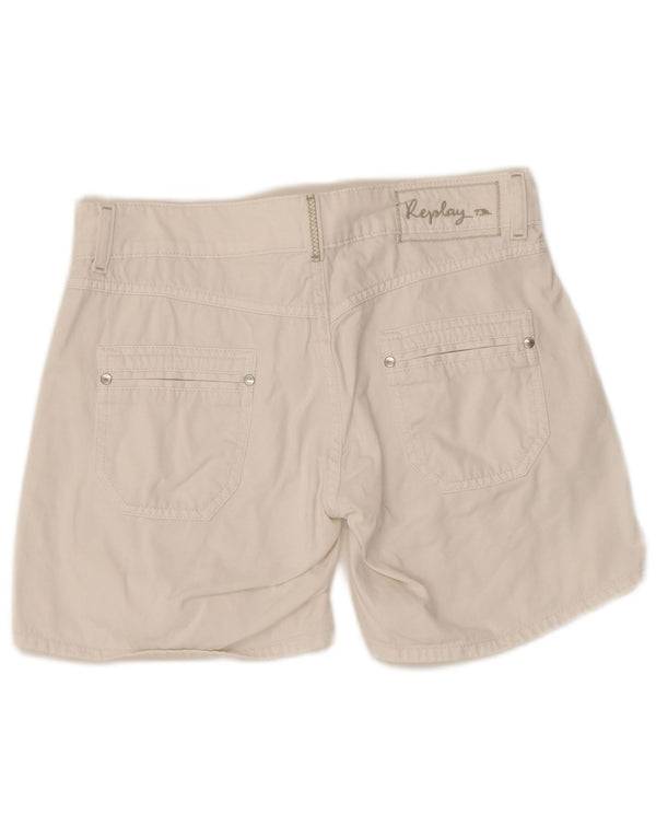 Replay Dame Casual Shorts W30 Medium White
