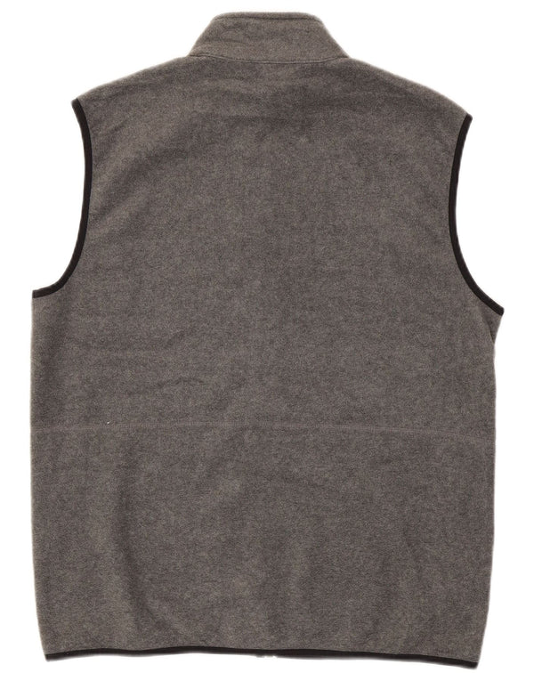 IZOD Herre Fleece Gilet UK 38 Medium Grey Polyester