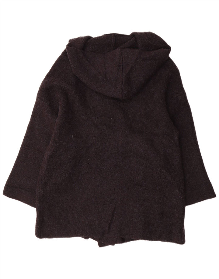 Zara Dame Oversized hættetrøje cardigan UK 14 Medium Navy Blue