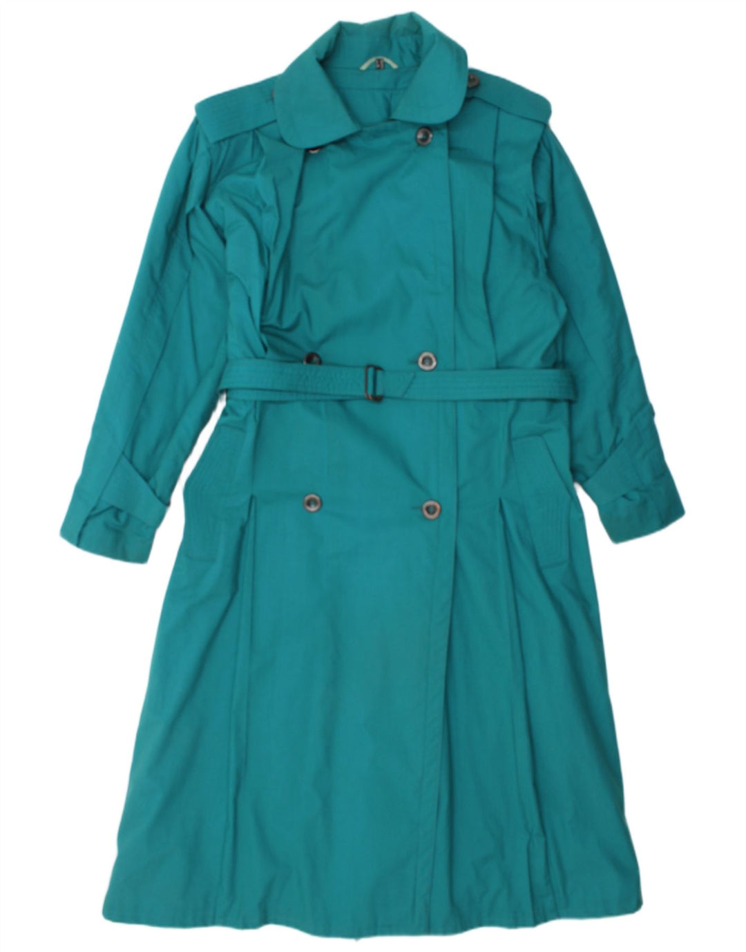 NINO Trench Coat til kvinder UK 14 Stor turkis polyester