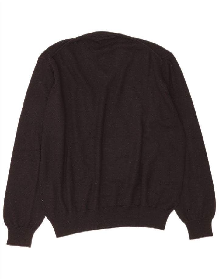 Navigare Herre V-hals sweater Stor sort uld