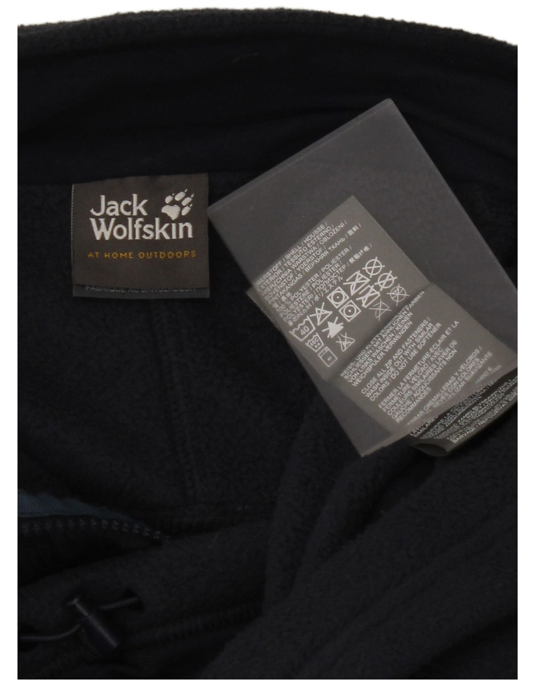 JACK WOLFSKIN Fleecejakke til mænd UK 44/46 XL Marineblå polyester