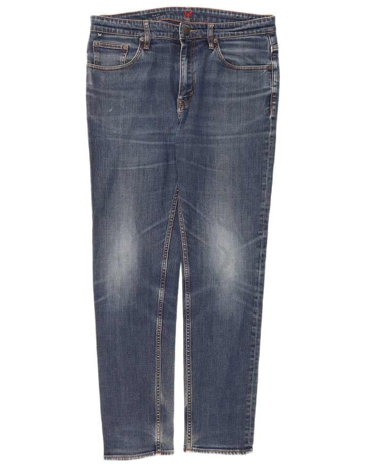 Crew Beklædning Herre Slim Jeans W36 L31 Blå Bomuld