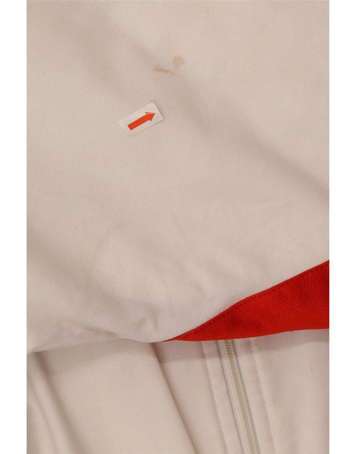Adidas Herre Vinter-OL 80th Graphic Bomber Jacket UK 40 Large White