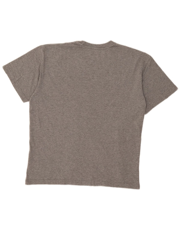 CAT Mens Graphic T-Shirt Top XL Grey Cotton