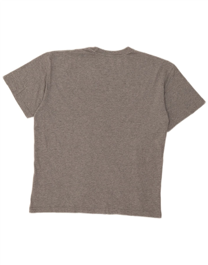 CAT Herre grafisk T-shirt Top XL Grå Bomuld