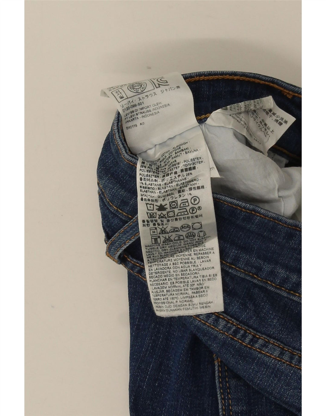 Levi's Dame 715 Bootcut Jeans W32 L32 Blå Bomuld