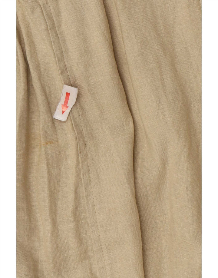 Vintage Trench Coat til kvinder IT 46 Large Beige Lyocell