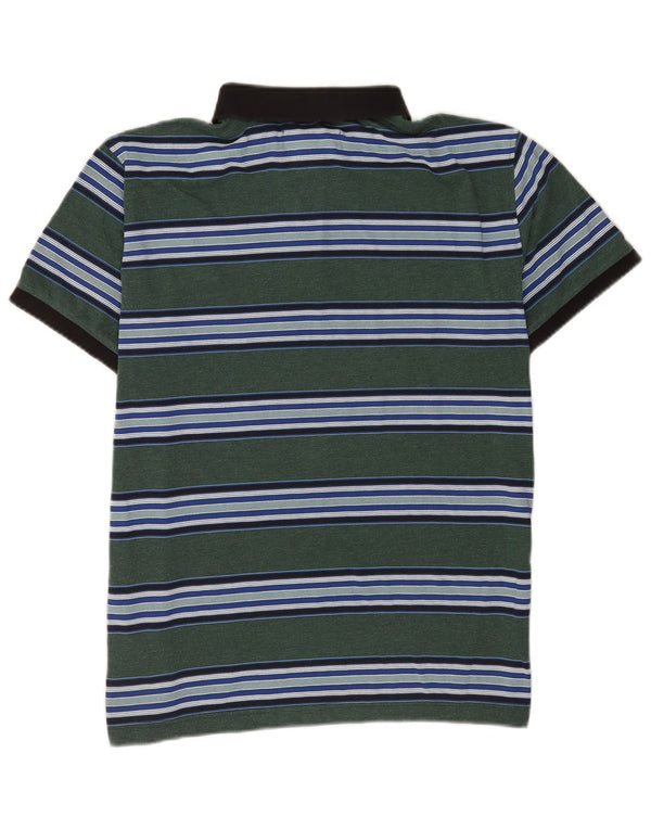 Penguin Herre Kortærmet Regular Fit Polo Shirt Medium Grøn Stribet