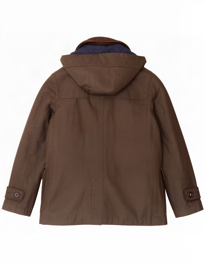 Gutteridge Herre Hooded Duffle Coat IT 48 Medium Brun