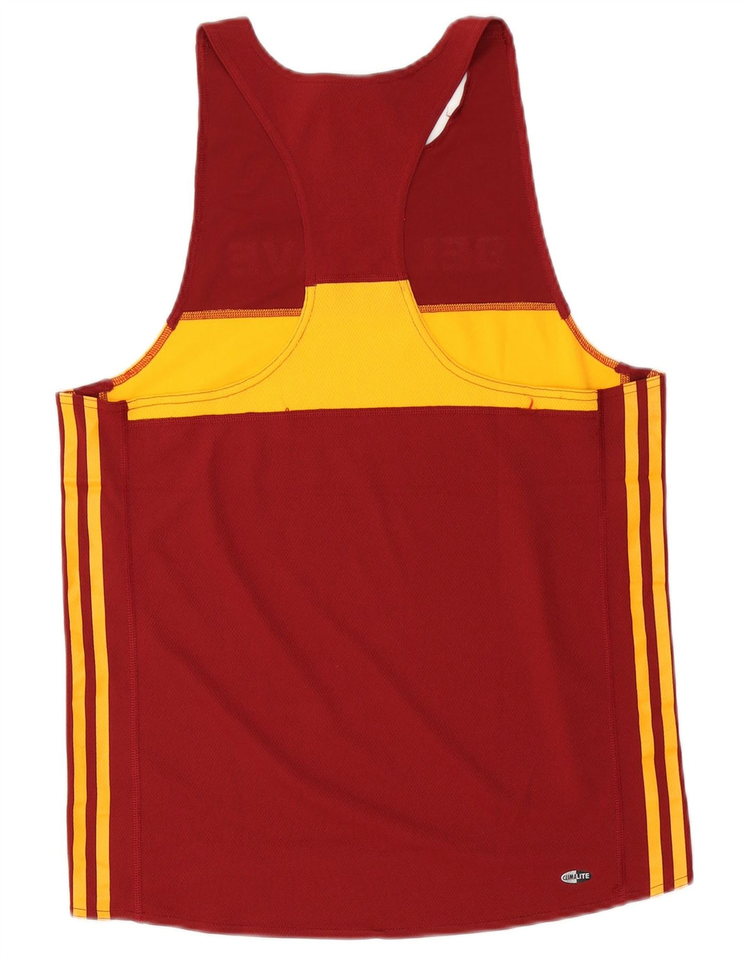 Adidas Herre Climalite Grafisk Vest Top UK 40/42 Medium Maroon Colourblock