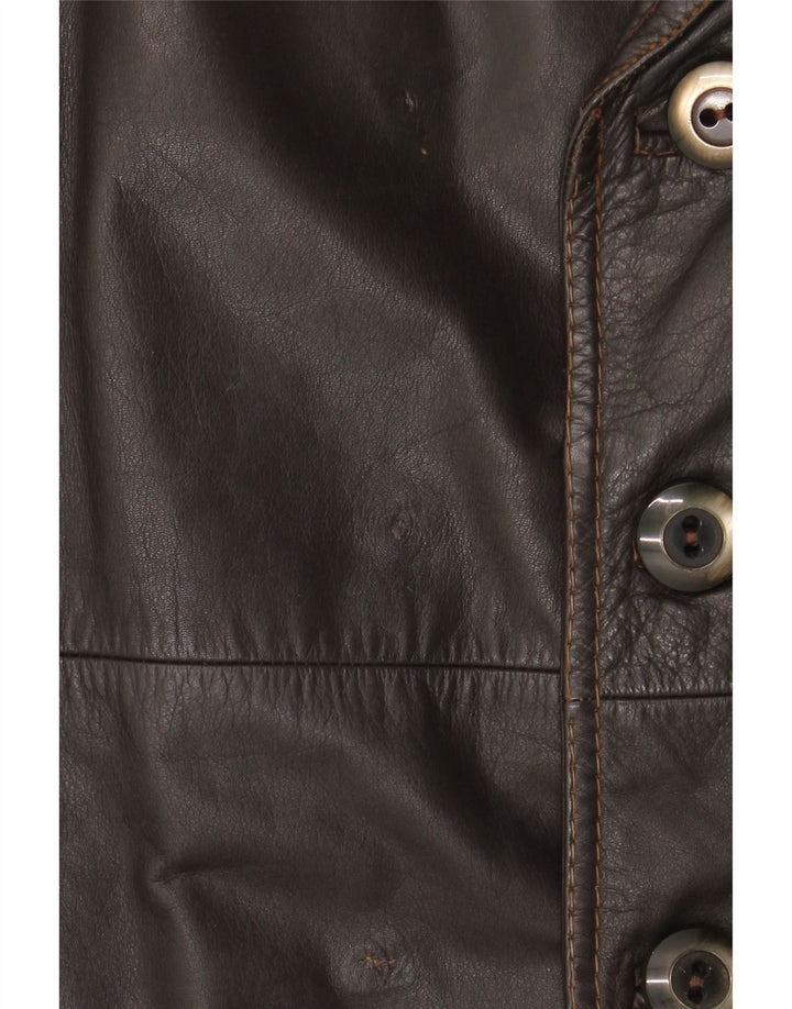 Vintage herre læderfrakke UK 38 medium brun